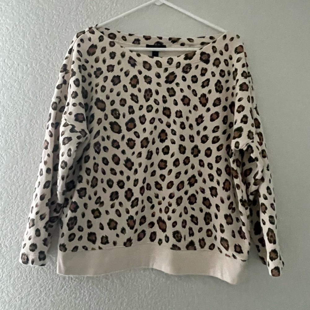 J. Crew Leopard Sweatshirt